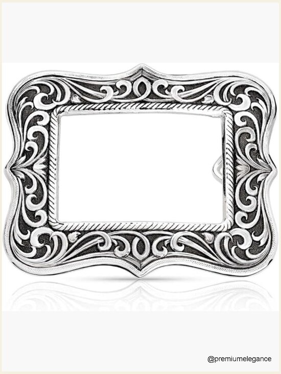 Western Filigree Belt Buckle - 1.5 inch Swivel Back